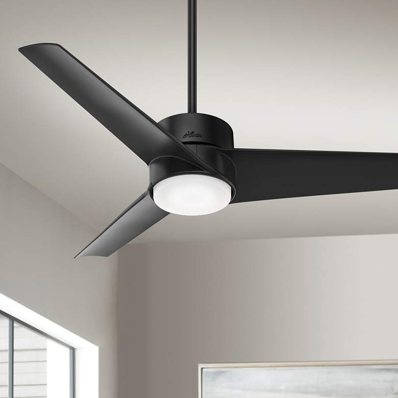 Image 1 54" Hunter Havoc-WeatherMax Black Wet Rated LED Fan with Wall Control