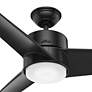 54" Hunter Havoc-WeatherMax Black Wet Rated LED Fan with Wall Control