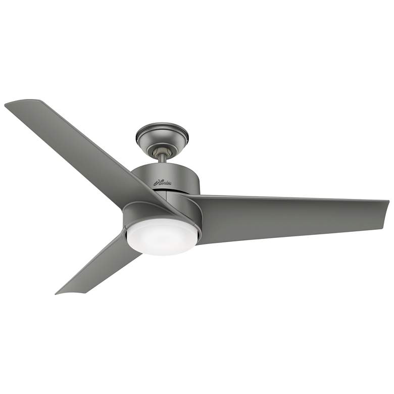 Image 2 54 inch Hunter Havoc-WeatherMax Matte Silver Modern Fan with Wall Control