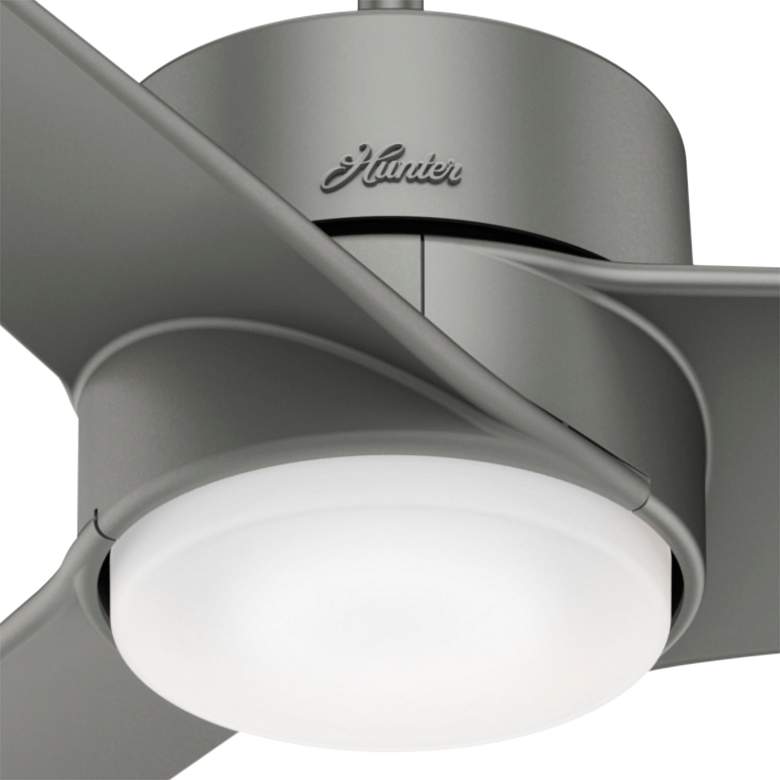 Image 4 54" Hunter Havoc-WeatherMax Matte Silver Modern Fan with Wall Control more views
