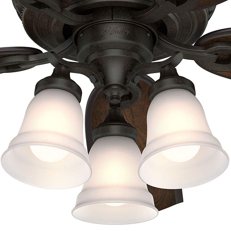 Image 3 54 inch Hunter Promenade Bronze LED Ceiling Fan with Remote Control more views