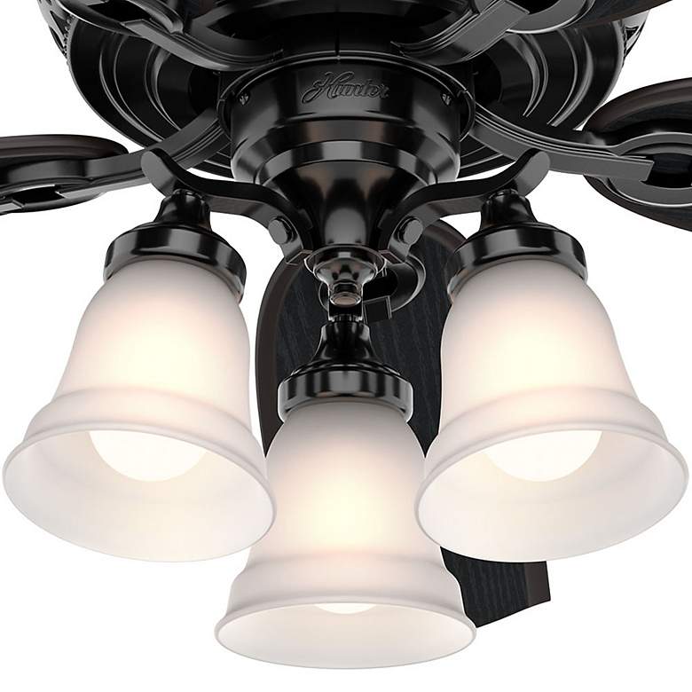 Image 3 54" Hunter Promenade Gloss Black LED Indoor Ceiling Fan with Remote more views