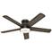 54" Hunter Romulus Noble Bronze LED Hugger Smart Ceiling Fan