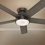 54" Hunter Romulus Noble Bronze LED Hugger Smart Ceiling Fan