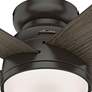 54" Hunter Romulus Noble Bronze LED Hugger Smart Ceiling Fan