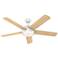 54" Hunter Romulus Wifi Fresh White LED Ceiling Fan with Remote