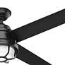 7_54" Hunter Searow Black WeatherMax Wet Rated LED Fan with Wall Control more views