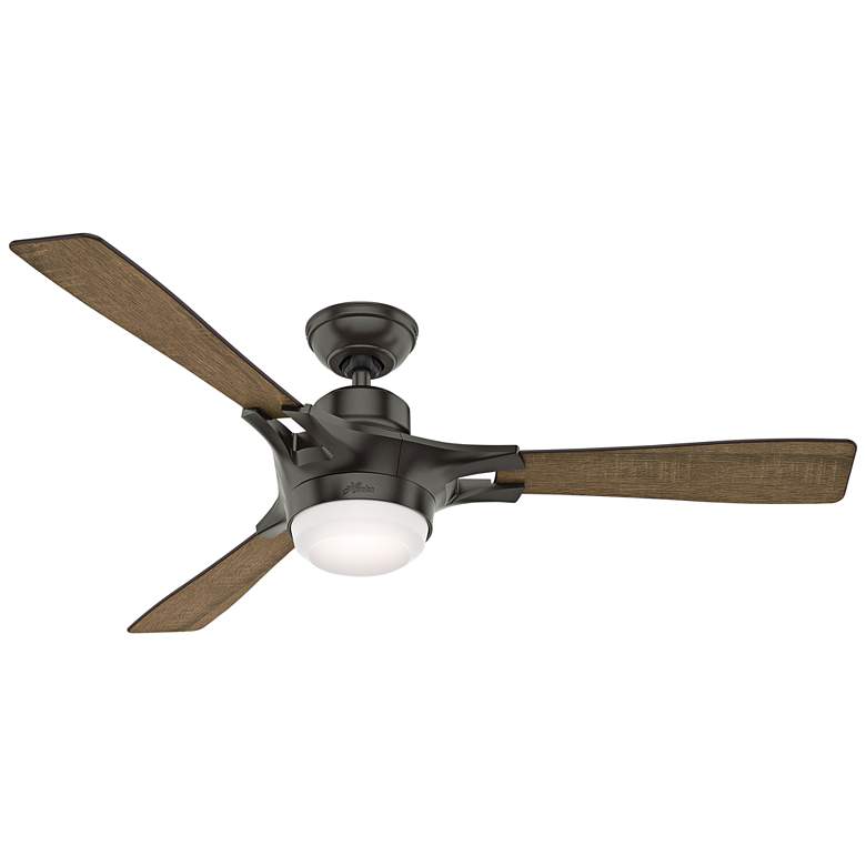 54&quot; Hunter Signal WiFi Noble Bronze LED Ceiling Fan with Remote