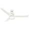 54" Hunter Symphony Fresh White LED Smart Ceiling Fan