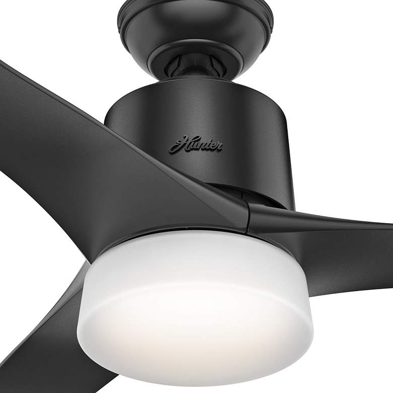 54&quot; Hunter Symphony WiFi Matte Black LED Ceiling Fan with Remote more views