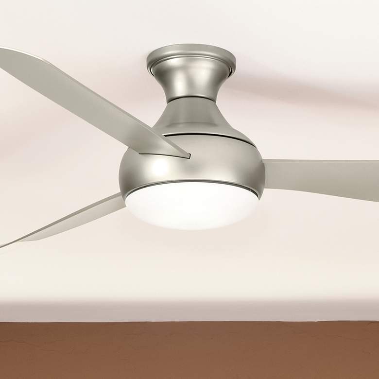 Image 2 54" Kichler Ample Brushed Nickel LED Outdoor Ceiling Fan with Remote
