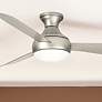 2_54" Kichler Ample Brushed Nickel LED Outdoor Ceiling Fan with Remote