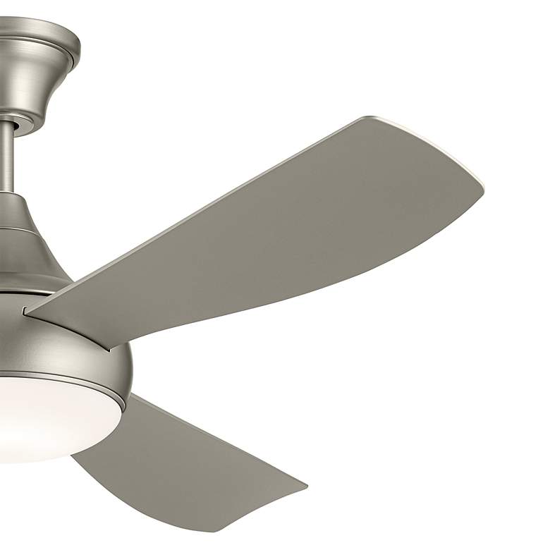 Image 4 54" Kichler Ample Brushed Nickel LED Outdoor Ceiling Fan with Remote more views