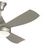 4_54" Kichler Ample Brushed Nickel LED Outdoor Ceiling Fan with Remote more views