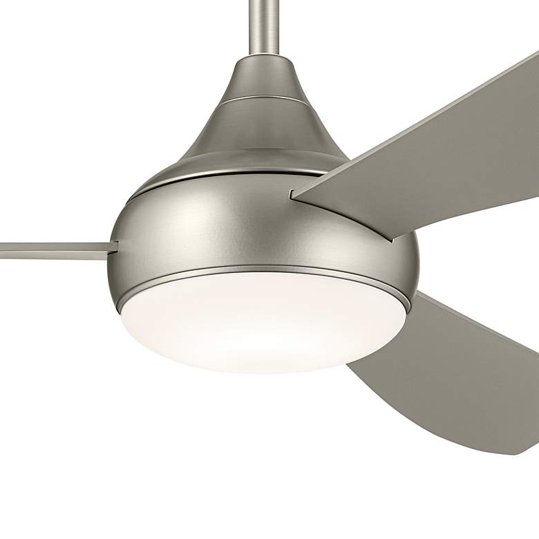 Image 5 54" Kichler Ample Brushed Nickel LED Outdoor Ceiling Fan with Remote more views