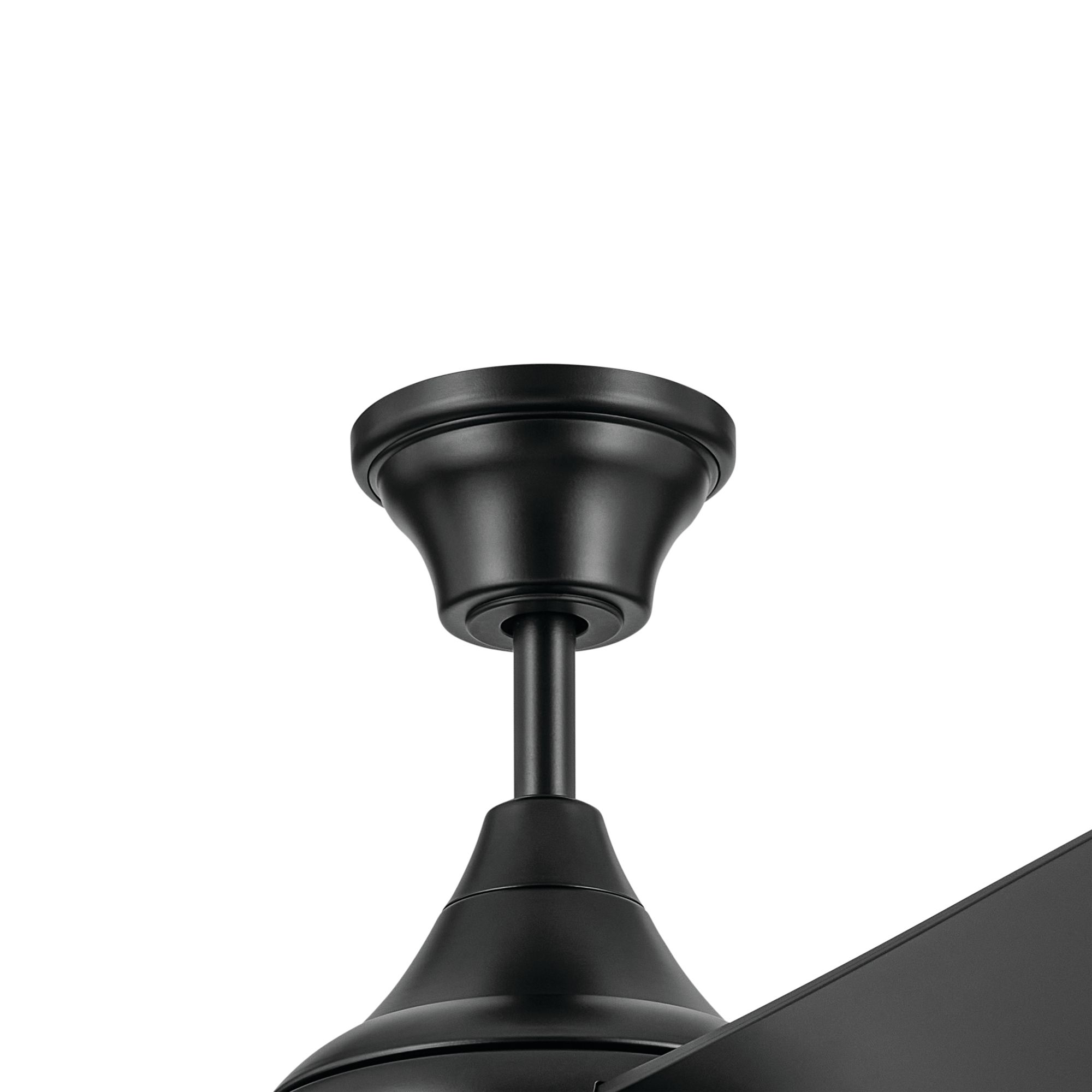 Image 6 54" Kichler Ample Satin Black LED Outdoor Ceiling Fan with Remote more views