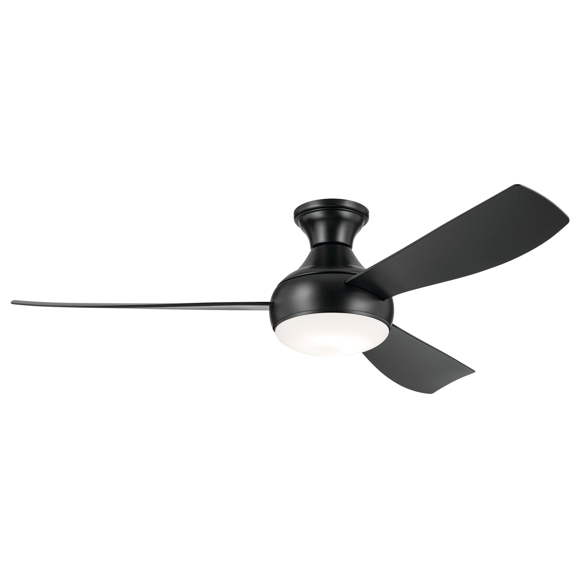 Image 7 54" Kichler Ample Satin Black LED Outdoor Ceiling Fan with Remote more views