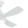 3_54" Kichler Ample White LED Outdoor Ceiling Fan with Remote more views