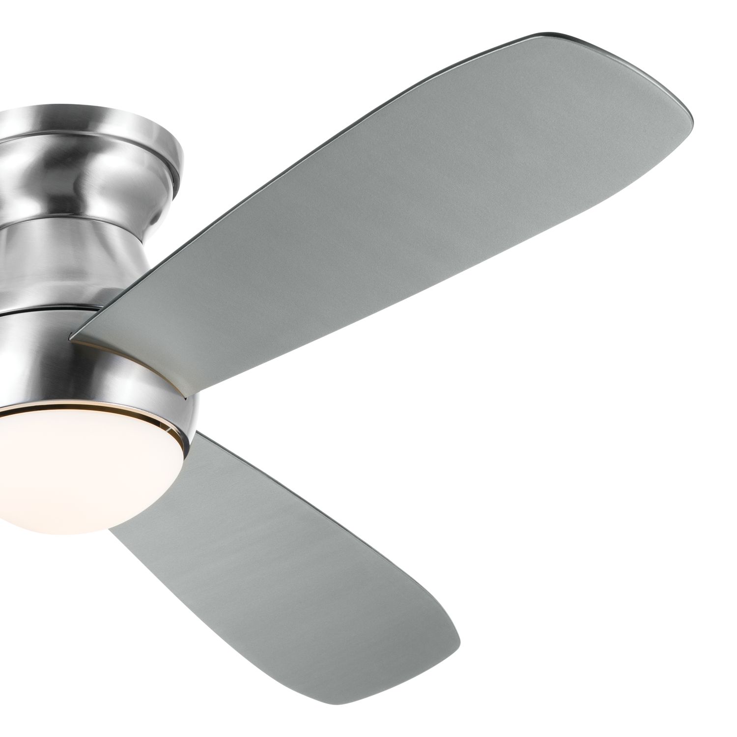 54" Kichler Bead Brushed Stainless Steel LED Ceiling Fan in scene