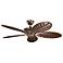 54" Kichler Canfield Climates™ Mocha Wood Ceiling Fan