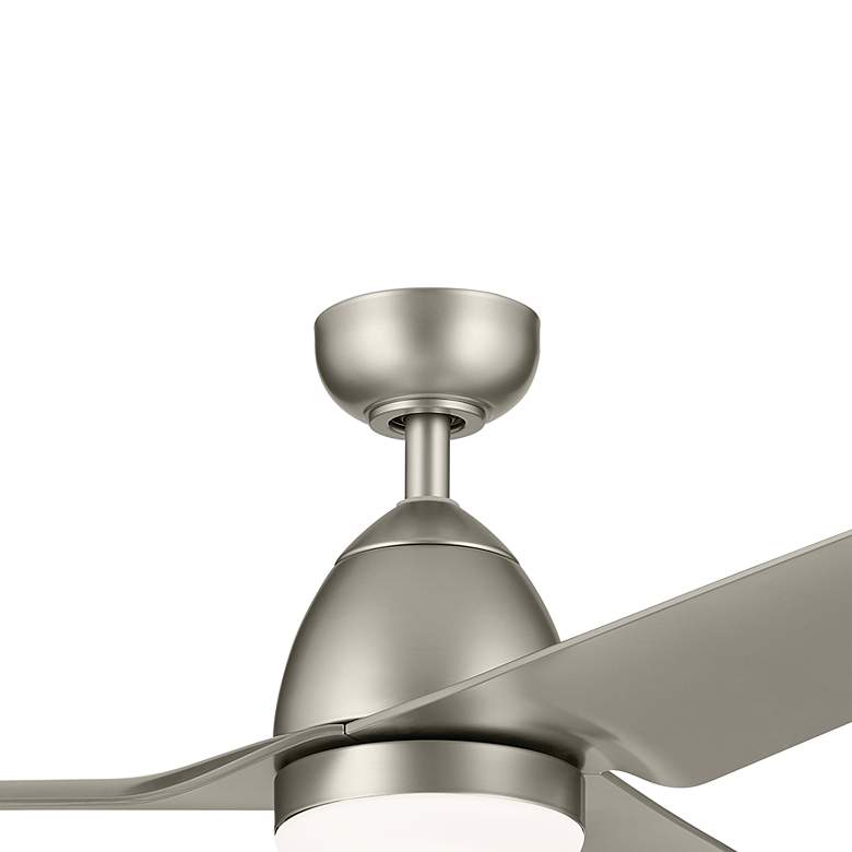 Image 5 54" Kichler Fit Brushed Nickel LED Outdoor Ceiling Fan with Remote more views