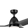 6_54" Kichler Fit Satin Black LED Outdoor Ceiling Fan with Remote more views