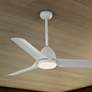 2_54" Kichler Fit White LED Outdoor Ceiling Fan with Remote