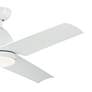 4_54" Kichler Fit White LED Outdoor Ceiling Fan with Remote more views