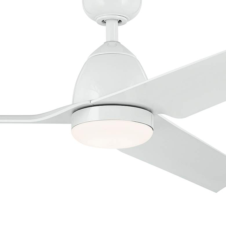 Image 5 54" Kichler Fit White LED Outdoor Ceiling Fan with Remote more views