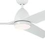 5_54" Kichler Fit White LED Outdoor Ceiling Fan with Remote more views