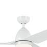 6_54" Kichler Fit White LED Outdoor Ceiling Fan with Remote more views