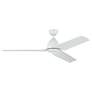 7_54" Kichler Fit White LED Outdoor Ceiling Fan with Remote more views