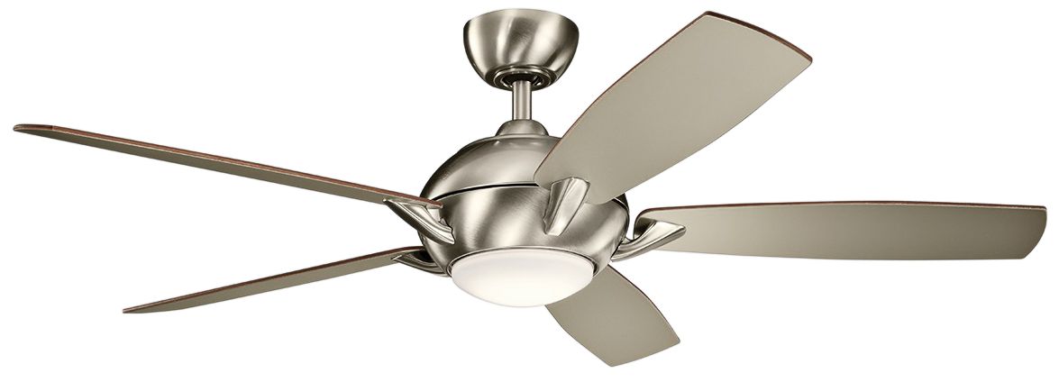 Image 2 54" Kichler Geno Brushed Stainless Steel LED Ceiling Fan with Remote