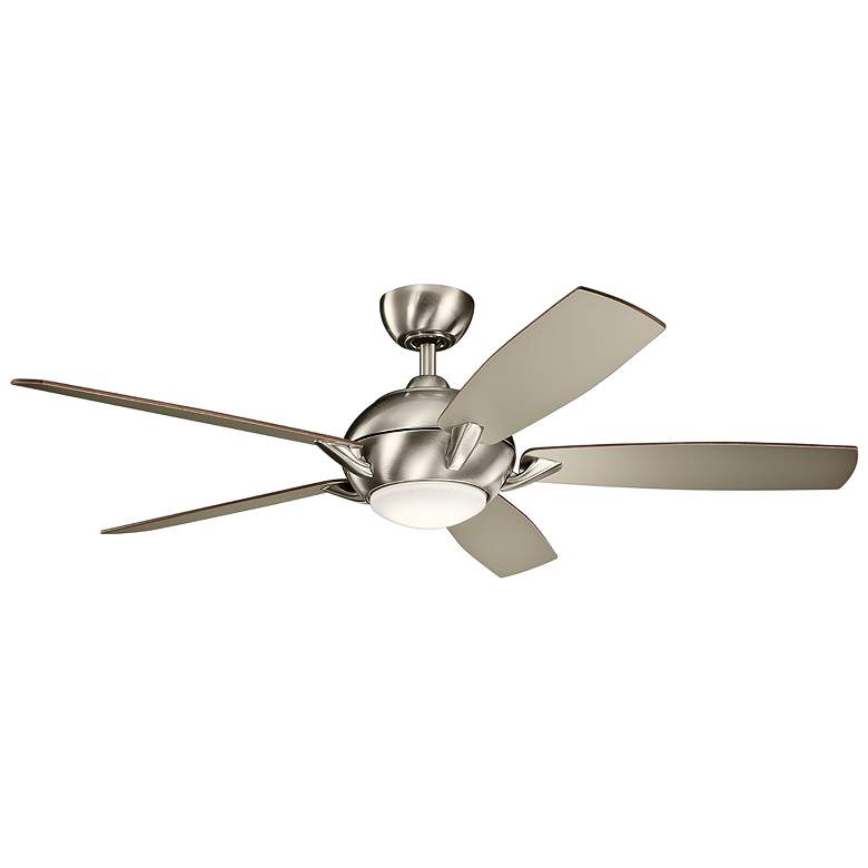 Image 2 54 inch Kichler Geno Brushed Stainless Steel LED Ceiling Fan with Remote