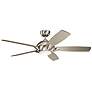 54" Kichler Geno Brushed Stainless Steel LED Ceiling Fan with Remote