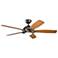 54" Kichler Geno Olde Bronze LED Ceiling Fan with Remote