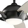54" Kichler Geno Satin Black LED Ceiling Fan with Remote