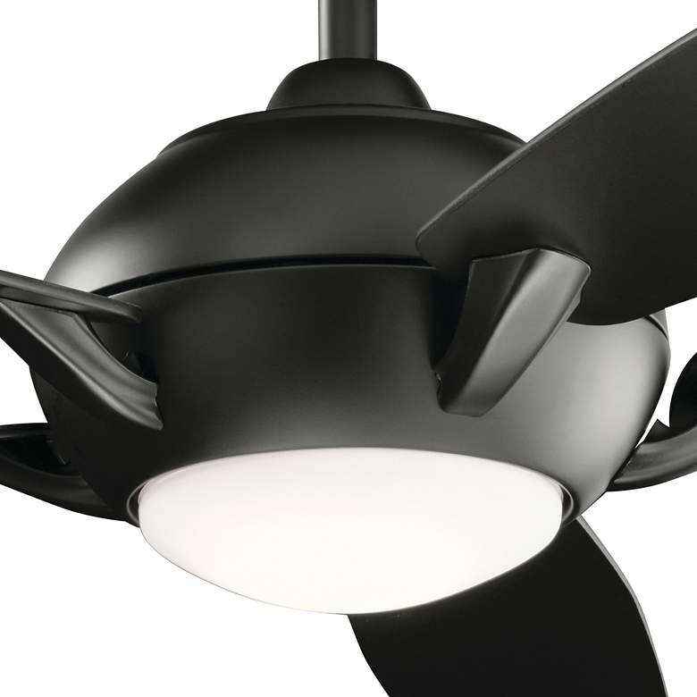 Image 6 54" Kichler Geno Satin Black LED Ceiling Fan with Remote more views