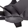 54" Kichler Lehr II Climates Black Outdoor Ceiling Fan with Remote