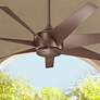 54" Kichler Lehr II Climates Mocha Outdoor Ceiling Fan with Remote