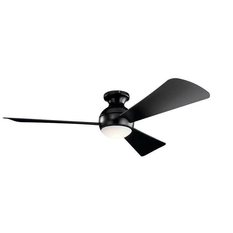 Image 2 54" Kichler Sola Satin Black LED Ceiling Fan more views