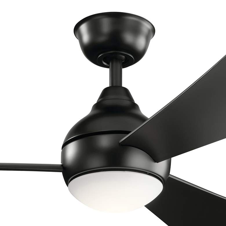 Image 3 54" Kichler Sola Satin Black LED Ceiling Fan more views