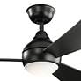 3_54" Kichler Sola Satin Black LED Ceiling Fan more views
