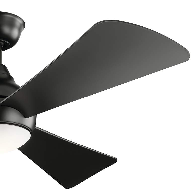 Image 5 54" Kichler Sola Satin Black LED Ceiling Fan more views