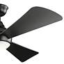 5_54" Kichler Sola Satin Black LED Ceiling Fan more views