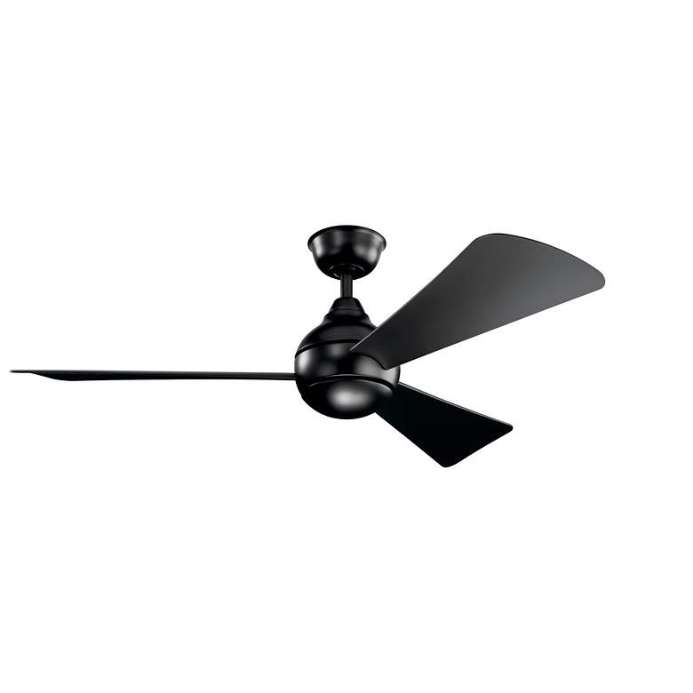 Image 6 54" Kichler Sola Satin Black LED Ceiling Fan more views