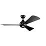 6_54" Kichler Sola Satin Black LED Ceiling Fan more views