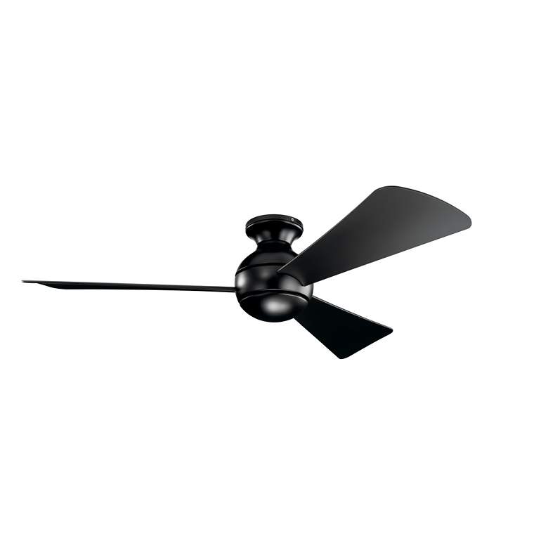 Image 7 54" Kichler Sola Satin Black LED Ceiling Fan more views