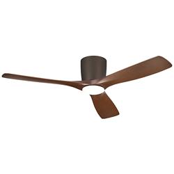 54&quot; Kichler Volos Bronze Hugger LED Ceiling Fan with Wall Control