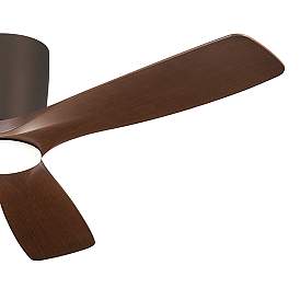 Image4 of 54" Kichler Volos Bronze Hugger LED Ceiling Fan with Wall Control more views